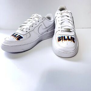 Nike Air Force 1‎ Billie Eilish Custom Sneakers White Shoes Size 7 Women's